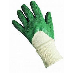 rukavice zahradní polyesterové s latexem a drápy na pravé ruce, velikost 8